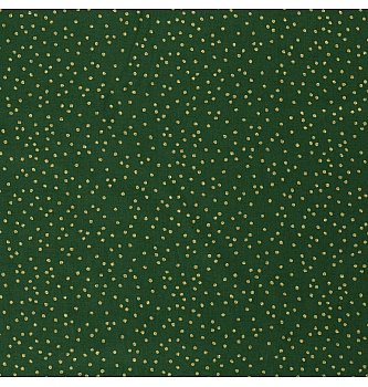 Puplin Božićne tačkice | metalik | zelena | 100%CO