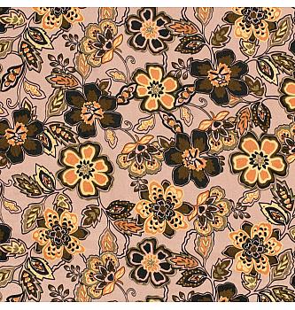 Saten Velvet Cvetni | svetloroze | 100%PL