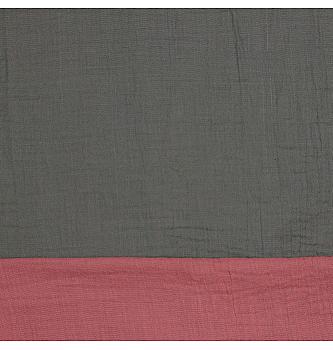 GOTS Tetra Dvostrana | roze/tamnosiva | 100%CO