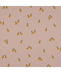 Verhees GOTS žersej Mini kruške | puder roze | 95%CO / 5%EL 06389.001