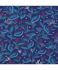 Verhees Puplin Tajni vrt | kobalt | digitalna štampa | 100%CO 05960.003