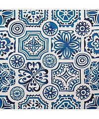 Hemmers Puplin Mediteranski ornament | plava | digitalna štampa | 100%CO 211834.0012