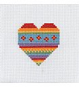Goblen set Srce | pokrstice | 10x10cm