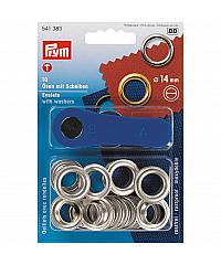 PRYM Ringlice | srebrne | 14mm | 10kom 541383