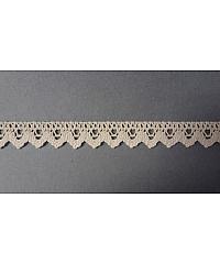 ČIP BOHINJ Heklana/Idrijska čipka | pamuk | bež | 18mm 0180II