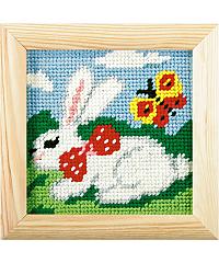 ORCHIDEA Goblen set Zec sa mašnom | 13x13cm 1499