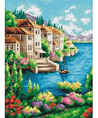 ORCHIDEA Goblen Pomorski gradić | 30x40cm 2179J