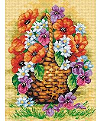 ORCHIDEA Goblen Korpa sa poljskim cvećem | 30x40cm 2502J