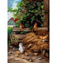 Goblen Petao i koke | Franz Xavier Birkinger | 40x60cm