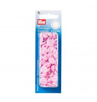 Plastični pritiskači | 12,4mm | 30kos | roza
