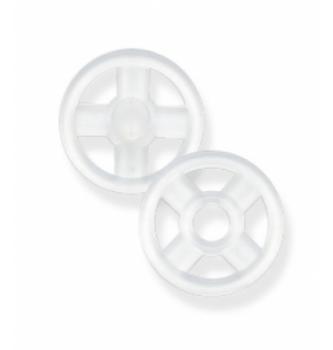 Prišivni pritiskači | 15mm | transparentni | plastika